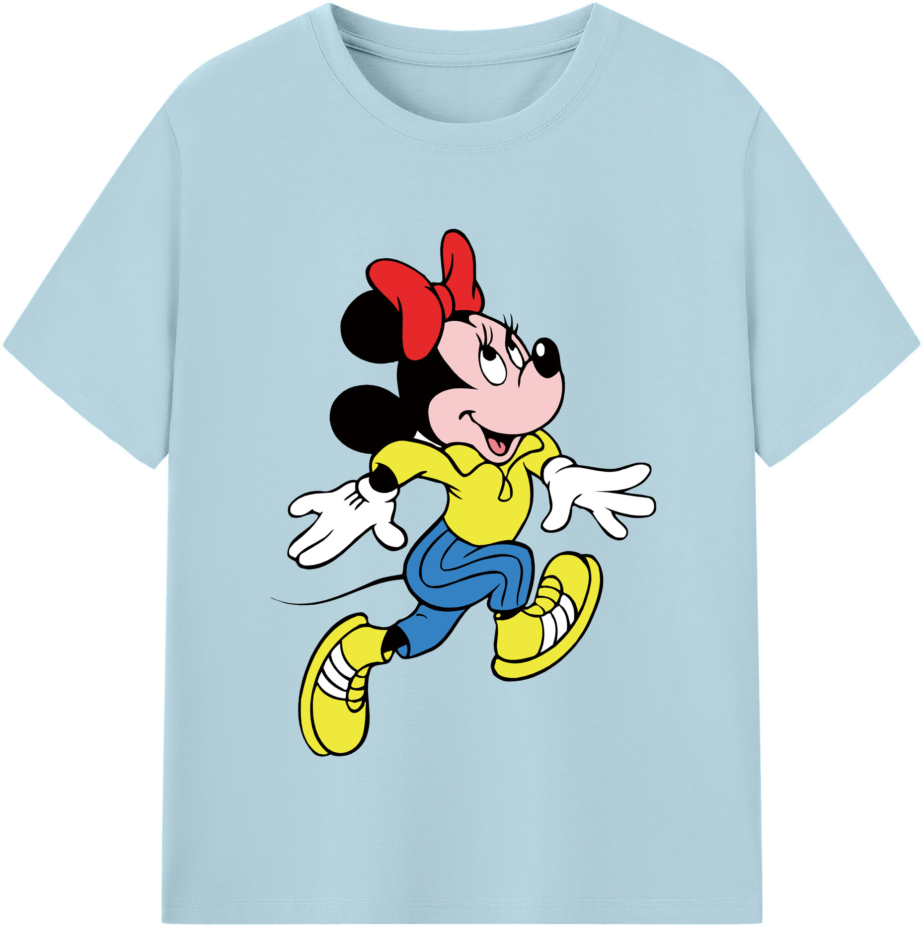 （画像用） ミッキーマウス Mickey Mouse 綿100％半袖Tシャツ（フロントプリント）